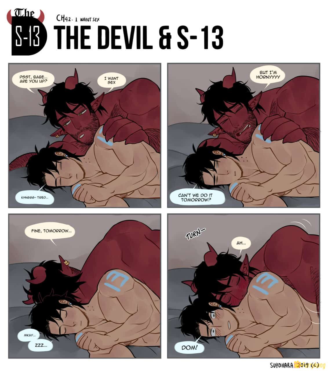 [BL漫画][R18]恶魔和青年The devil and teen S-13四格漫画+全见手绘 - 图片 2